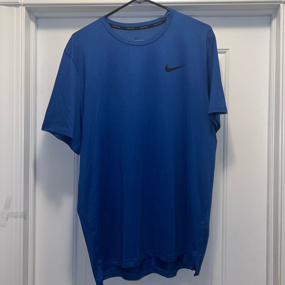 Mens Large Nike Pro Blue Dri-Fit T-shirt